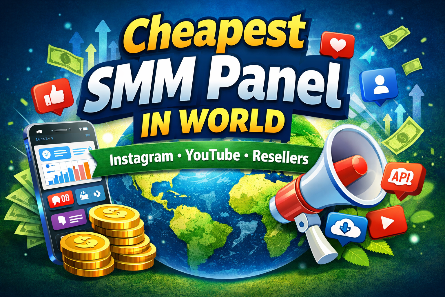 Cheapest SMM Panel in World – Affordable Social Media Services for Instagram, YouTube & Resellers